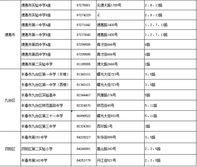 2018长春市中考各考点确定 考试时间为6月27日