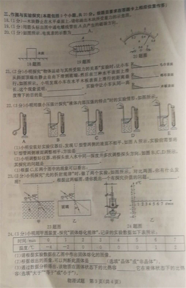 2019山东菏泽中考物理试题