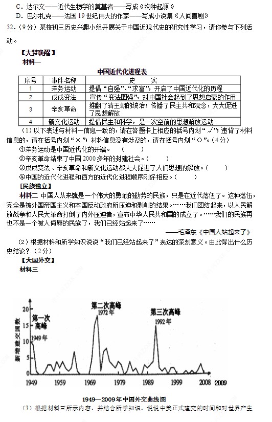 2019年四川樂山中考?xì)v史真題及答案【圖片版】3.jpg