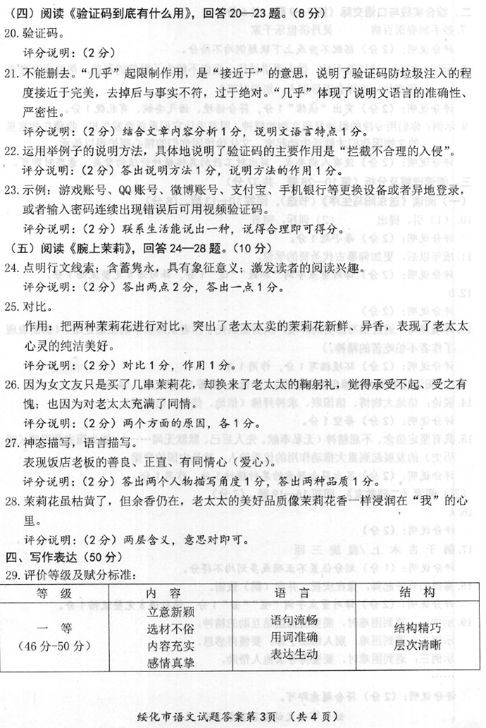 2019年黑龙江绥化中考语文真题及答案【图片版】10.jpg