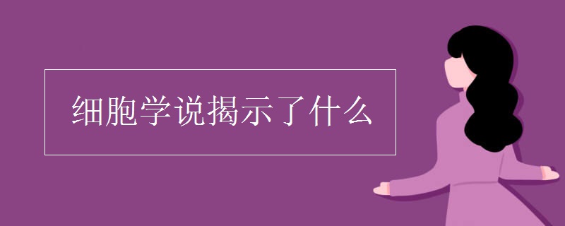 细胞学说揭示了什么