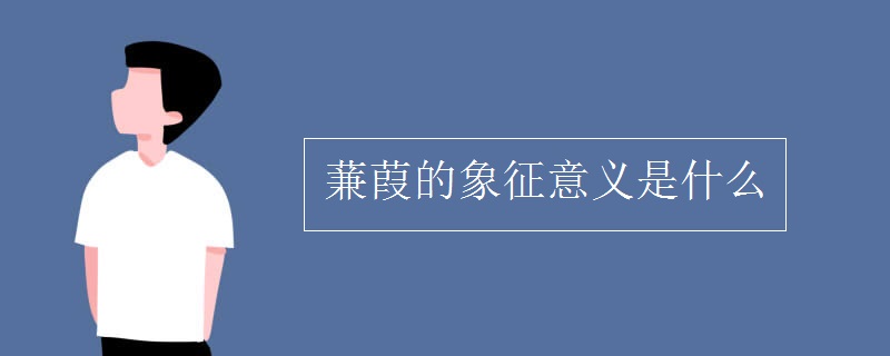 蒹葭的象征意义是什么