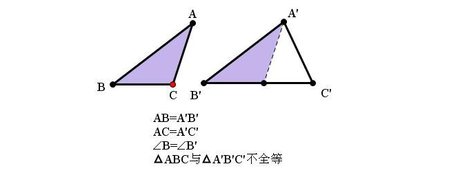 边边角为什么不能证明全等