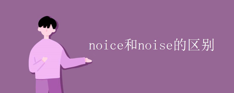 noice和noise的区别