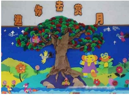 中秋节主题墙幼儿园