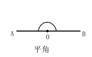 (5)周角:等于360°的角