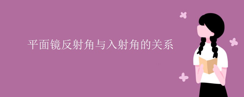 平面鏡反射角與入射角的關系