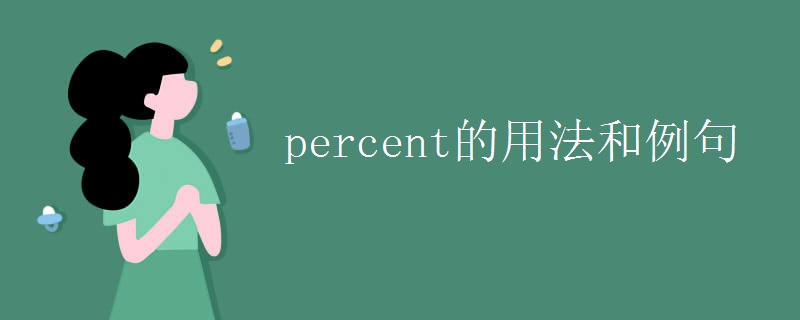 percent的用法和例句