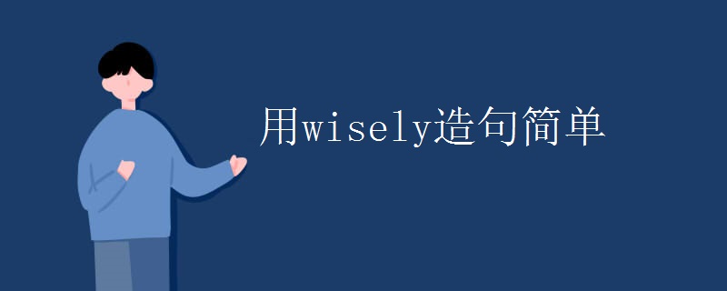 用wisely造句简单