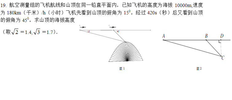 初中三角函数中的知识点