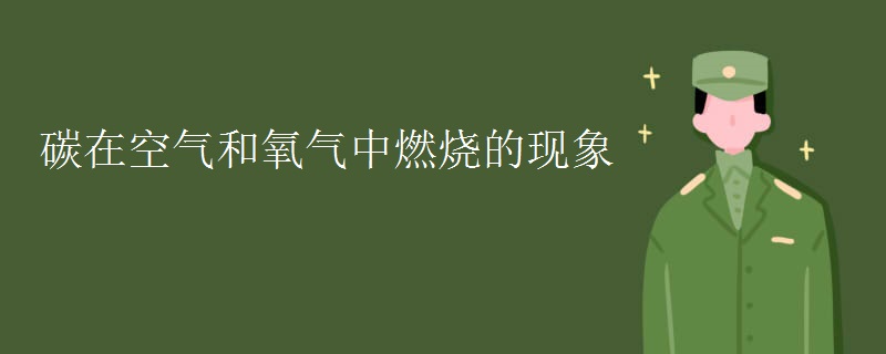 碳在空气和氧气中燃烧的现象