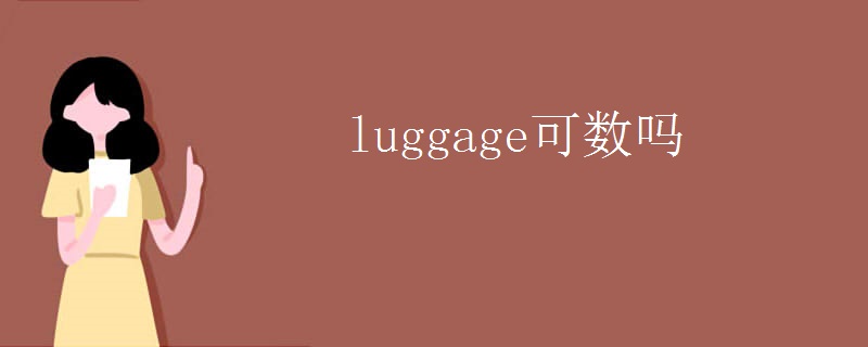 luggage可数吗