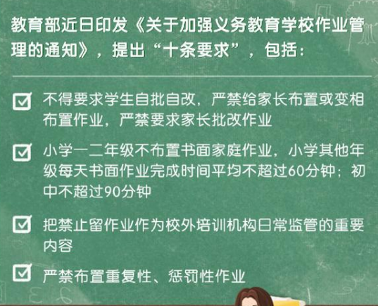 小学一二年级不布置书面家庭作业