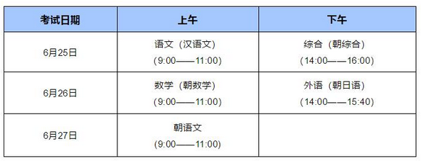 2021年黑龙江哈尔滨中考时间及科目安排