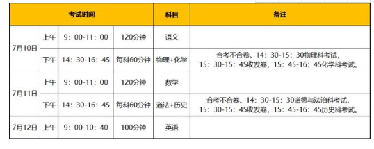 2021年廣州中考時(shí)間是什么時(shí)候