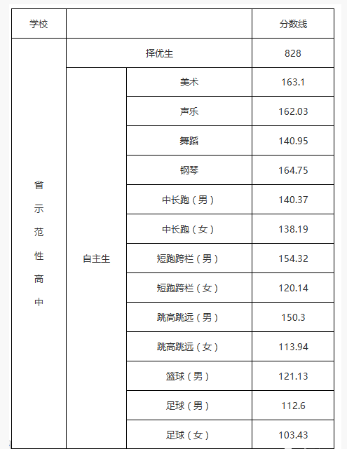 邵阳武冈中考各高中录取分数线