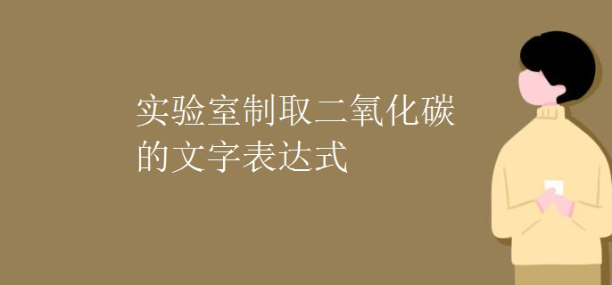 实验室制取二氧化碳的文字表达式