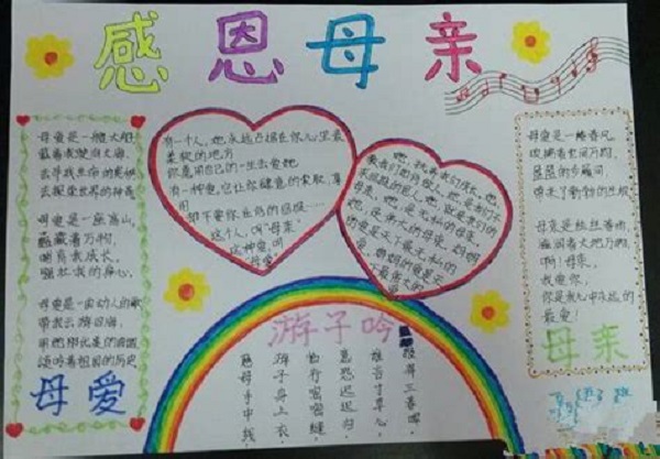 2021感恩节手抄报 一等奖