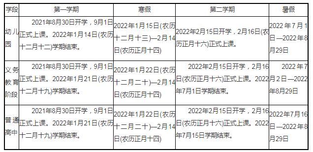 2022福建中小学寒假开学时间 什么时候开学