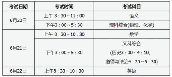 晋中中考时间2024年时间表