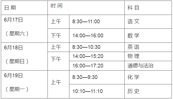 2023咸阳中考具体时间安排 什么时候考试