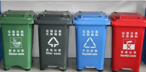 垃圾桶分类颜色和标志都是什么