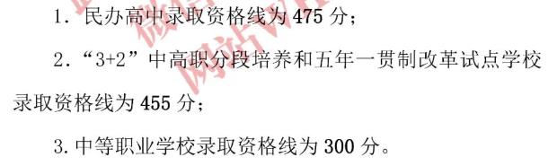 2023武汉中考3+2、五年一贯制录取分数线