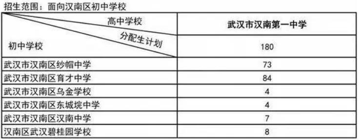 2024武汉普通高中分配生预安排招生计划公布