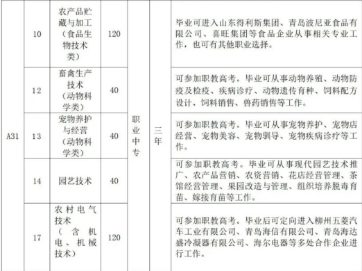 2024平度市职业教育中心学校崔召校区招生简章