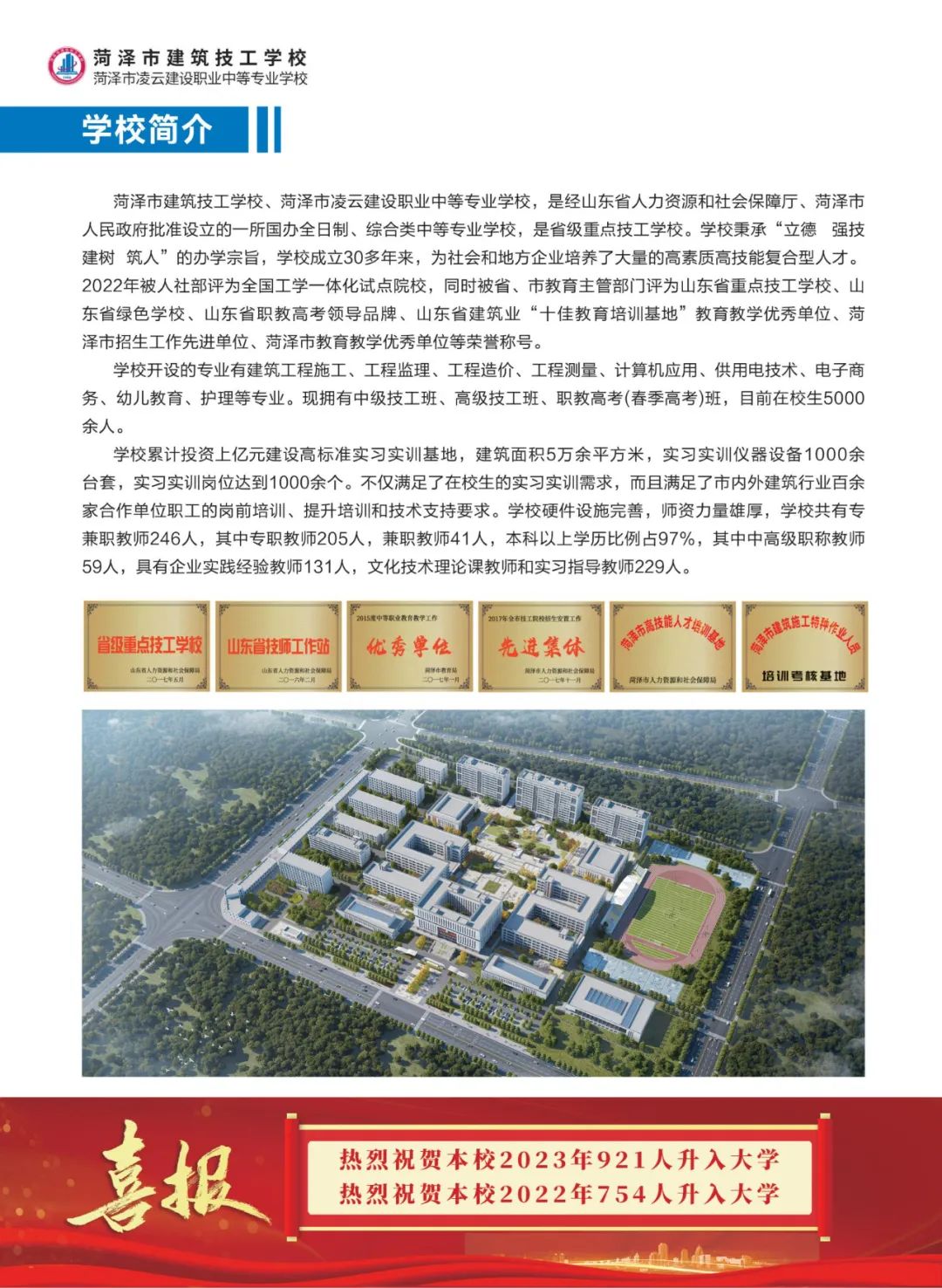 2024菏泽市建筑技工学校招生简章