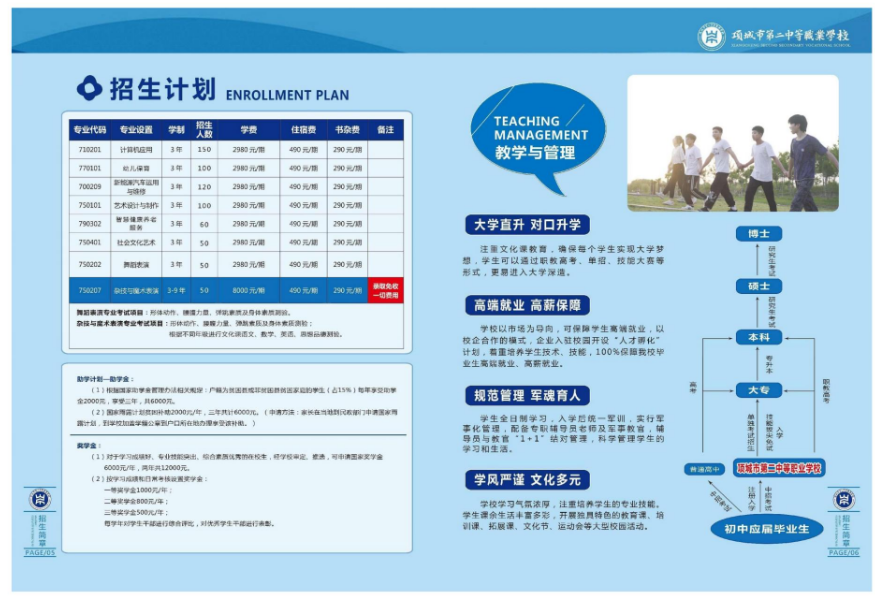 項城市第二中等職業學校招生章程